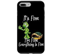 It's Fine I'm Fine Everything is Fine Funny Cute Turtle Carcasa para iPhone 7 Plus/8 Plus