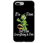 It's Fine I'm Fine Everything is Fine Funny Cute Turtle Carcasa para iPhone 7 Plus/8 Plus
