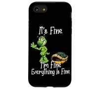 It's Fine I'm Fine Everything is Fine Funny Cute Turtle Carcasa para iPhone SE (2020) / 7/8