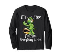 It's Fine I'm Fine Everything is Fine Funny Cute Turtle Manga Larga