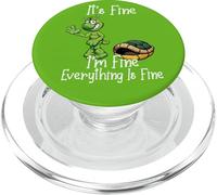 It's Fine I'm Fine Everything is Fine Funny Cute Turtle PopSockets PopGrip para MagSafe