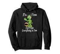 It's Fine I'm Fine Everything is Fine Funny Cute Turtle Sudadera con Capucha