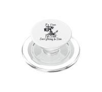 It's Fine I'm Fine Everything is Fine Funny Great Danés Dog PopSockets PopGrip para MagSafe