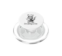 It's Fine I'm Fine Everything is Fine Zarigüeya Divertida zarigüeya PopSockets PopGrip para MagSafe