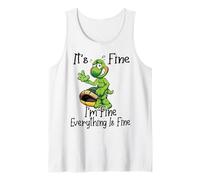 It's Fine I'm Fine Everything is oky Funny Turtle Great Gift Camiseta sin Mangas