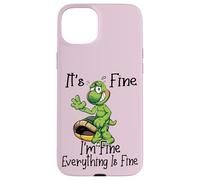 It's Fine I'm Fine Everything is oky Funny Turtle Great Gift Carcasa para iPhone 15 Plus