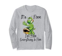 It's Fine I'm Fine Everything is oky Funny Turtle Great Gift Manga Larga