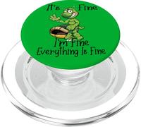 It's Fine I'm Fine Everything is oky Funny Turtle Great Gift PopSockets PopGrip para MagSafe