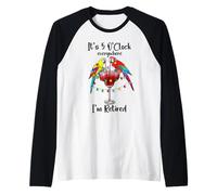 Its Five Oclock Everywhere Im Retired Summer Retirement Men Camiseta Manga Raglan
