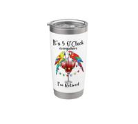 Its Five Oclock Everywhere Im Retired Summer Retirement Men Vaso térmico de acero inoxidable de doble pared