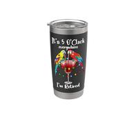 It's Five Oclock Everywhere Im Retired Summer Retirement Men Vaso térmico de acero inoxidable de doble pared