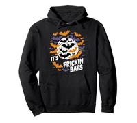 It's Frickin Bats Halloween Moon Bats Sudadera con Capucha
