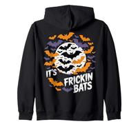 It's Frickin Bats Halloween Moon Bats Sudadera con Capucha