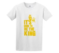 It's Good To Be The King Breathe Freely Men's T-Shirt Unisex White Cotton Hip Hop Print tee Shirts S
