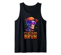 It's Halloween Bruh Stylish Skeleton Halloween Party Boys Camiseta sin Mangas
