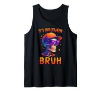 It's Halloween Bruh Stylish Skeleton Halloween Party Boys Camiseta sin Mangas