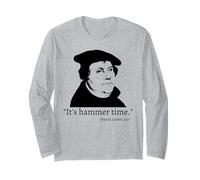 It's Hammer Time - Camisa Divertida con Cita de Martin Luther Manga Larga