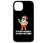 It's Hot As Balls of Holly out Here Funny Santa Christmas Carcasa para iPhone 13