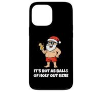 It's Hot As Balls of Holly out Here Funny Santa Christmas Carcasa para iPhone 13 Pro MAX