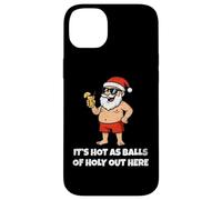 It's Hot As Balls of Holly out Here Funny Santa Christmas Carcasa para iPhone 14 Plus