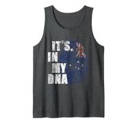 It's In My DNA Australia Fingerprint Australian Flag Pride Camiseta sin Mangas