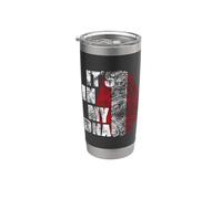 It's In My DNA Austria Funny Fingerprint Austrian Flag Pride Vaso térmico de acero inoxidable de doble pared