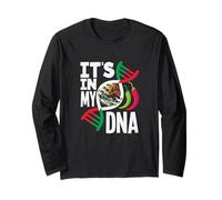 It's In My DNA Bandera del Orgullo Mexicano México Raíces Patrimonio Manga Larga