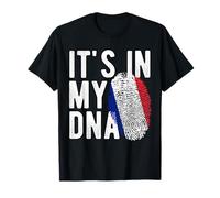 It's in My DNA Bandera Nacional Francesa Francia Pride Heritage Camiseta