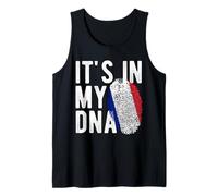 It's in My DNA Bandera Nacional Francesa Francia Pride Heritage Camiseta sin Mangas