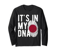 It's in My DNA Bandera Nacional Japonesa Japón Pride Heritage Manga Larga