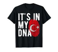 It's in My DNA Bandera Nacional Turca Turquía Orgullo Heritage Camiseta gráfica económica