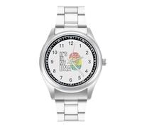 It's in My DNA Bolivia Flag - Reloj casual para hombre con correa de acero inoxidable, aleación de cuarzo, reloj de pulsera