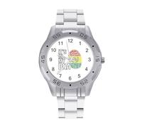 It's in My DNA Bolivia Flag - Reloj de pulsera analógico de cuarzo para hombre, correa de acero inoxidable, reloj de pulsera de negocios