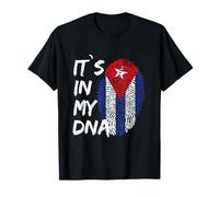 It's In My DNA Cuba Flag Cuba Camisetas para Mujer Bandera Cubana Camiseta