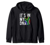 It's in my DNA - Huella digital con bandera de Sudáfrica Sudadera con Capucha