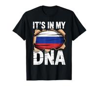 It's In My DNA Russian Roots Russia Flag Camiseta