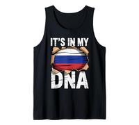 It's In My DNA Russian Roots Russia Flag Camiseta sin Mangas