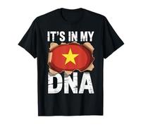 It's In My DNA Vietnamese Roots Vietnam Flag Camiseta