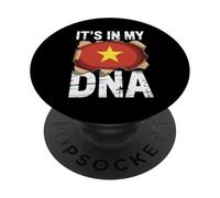 It's In My DNA Vietnamese Roots Vietnam Flag PopSockets PopGrip Adhesivo