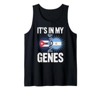 It's In My Genes Half Argentine Cuban Roots Cuba Camiseta sin Mangas