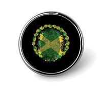 It's in MyJamaican Flag Custom Pin Lapel Pins Round Badge Brooches Clothing Decoration for Women Men