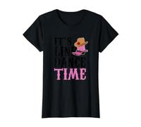 It's Line Dance Time Cute Line Dancing Camiseta gráfica económica, Mujer, Negro, S
