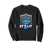 It's Lit Hanukkah Jewish Holiday Janucá Sudadera