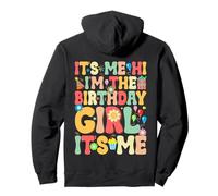 It's Me Hi I'm The Birthday Girl Retro Colors Sudadera con Capucha