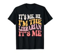 It's Me Hi I'm The Librarian Funny Book Wizard Lindo Gusano de Biblioteca Camiseta gráfica económica
