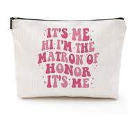 It's Me I'm the Maid of Honor It's Me, regalos de novia para mujeres, bolsa de maquillaje, bolsa de cosméticos, bolsa esencial para despedida de soltera, regalo de despedida de soltera, It's Me I'm