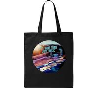It's More Than Just Music Slogan Blurry - Bolsa de algodón ecológico natural, color negro, Black, Talla única