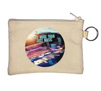 It's More Than Just Music Slogan Blurry - Llavero tipo monedero, color beige, beige, Talla única