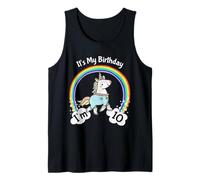 It's My 10th Birthday Cute Unicorn 10 Year Old Girls Camiseta sin Mangas