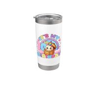 It's My 10th Birthday Girl Kawaii Dumpling Pastel Estética Vaso térmico de acero inoxidable de doble pared